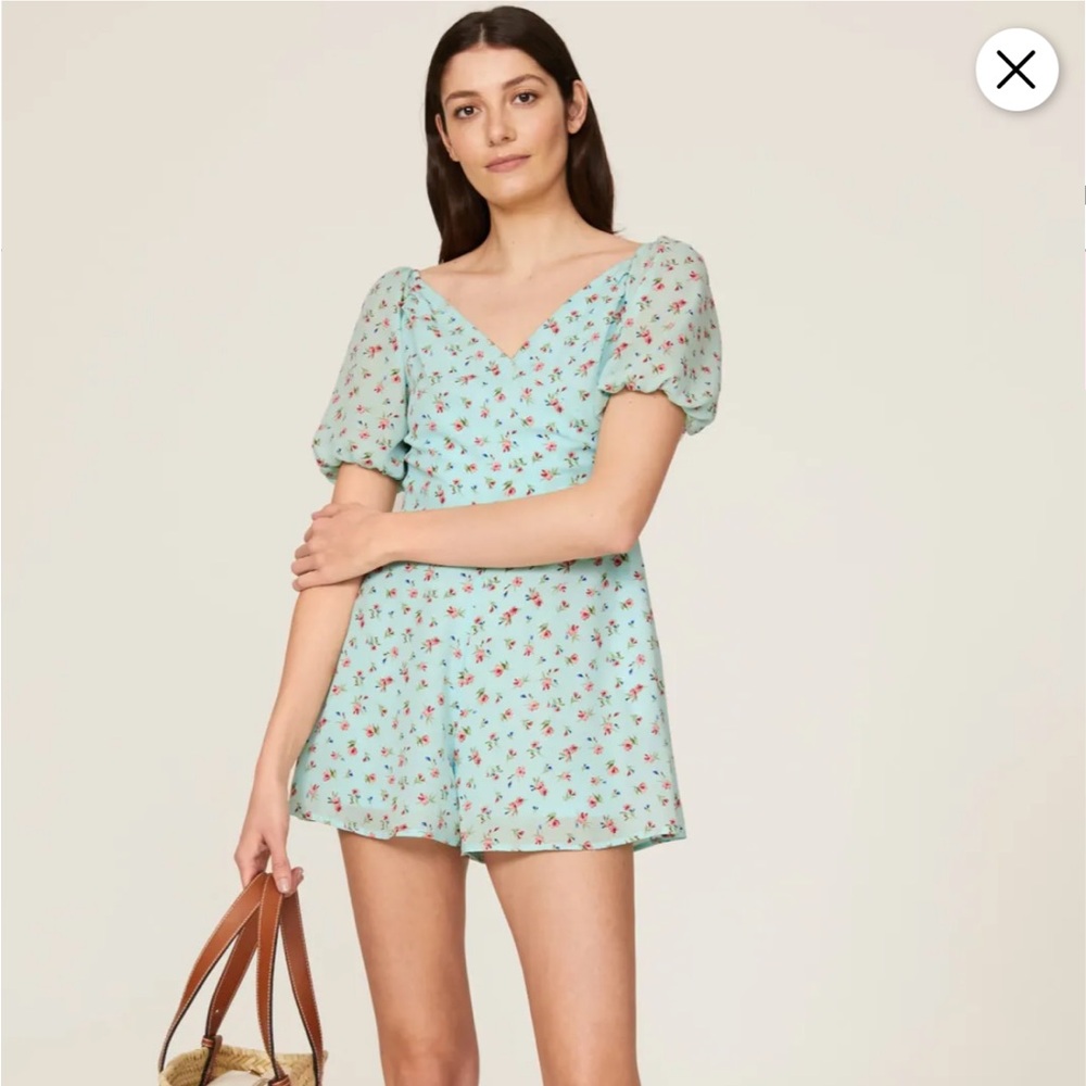 Slate & Willow Mint Floral Dress
